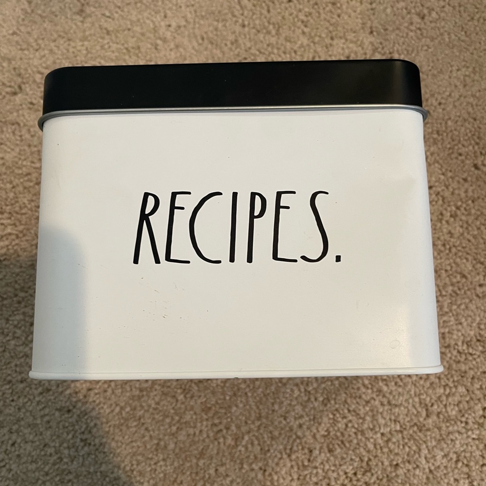 Rae Dunn recipe box